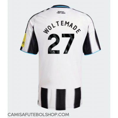 Camisa de time de futebol Newcastle United Nick Woltemade #27 Replicas 1º Equipamento 2025-26 Manga Curta Camisa de time de futebol Newcastle United Nick Woltemade #27 Replicas 1º Equipamento 2025-26 Manga Curta
